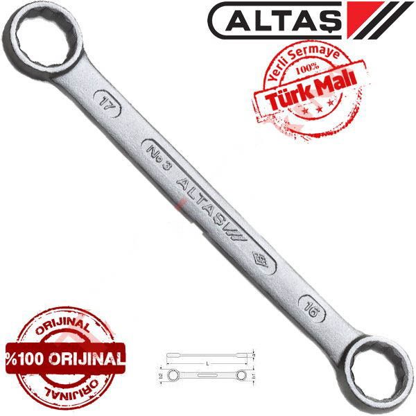 Altaş 18x19mm Düz Yıldız Anahtar