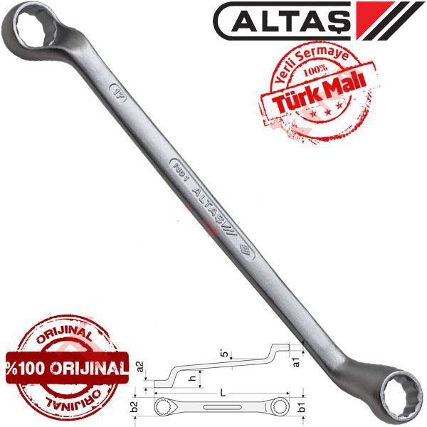Altaş 19/32x11/16mm Yıldız Anahtar