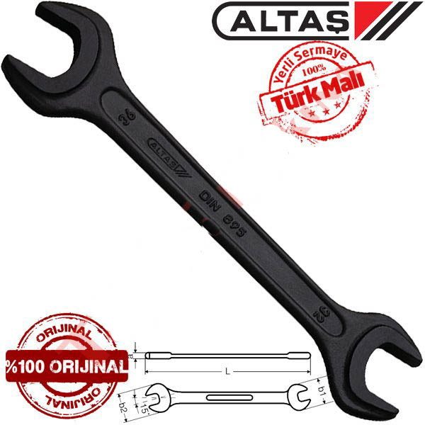 Altaş 30x32mm İki Ağız Anahtar