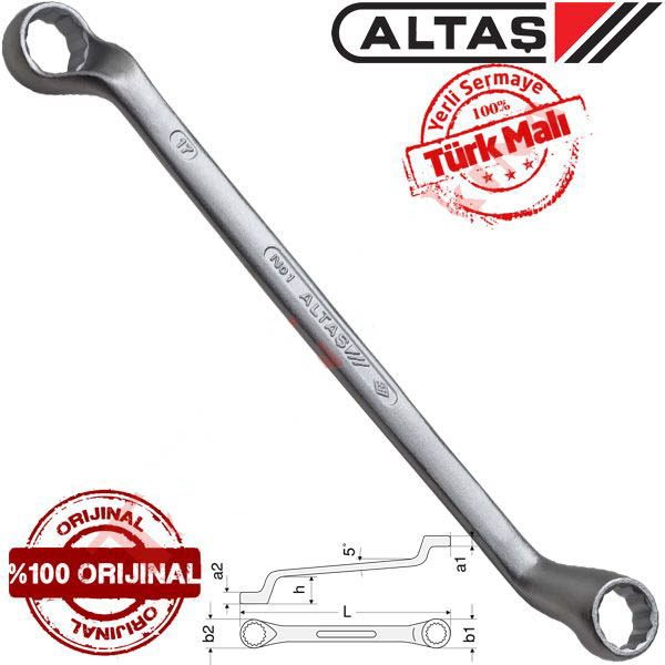 Altaş 3/4x25/32mm Yıldız Anahtar