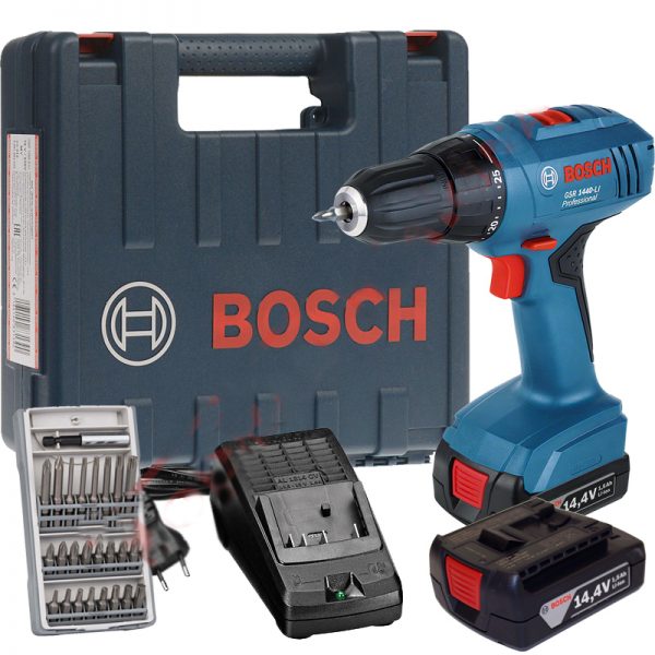 Bosch GSR 1440-Li Vidalama Çift Akülü Li-ion 14.4V 1.5Ah