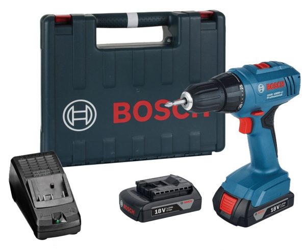 Bosch GSR 1800-Li Vidalama Çift Akülü Li-ion 18V 1.5Ah