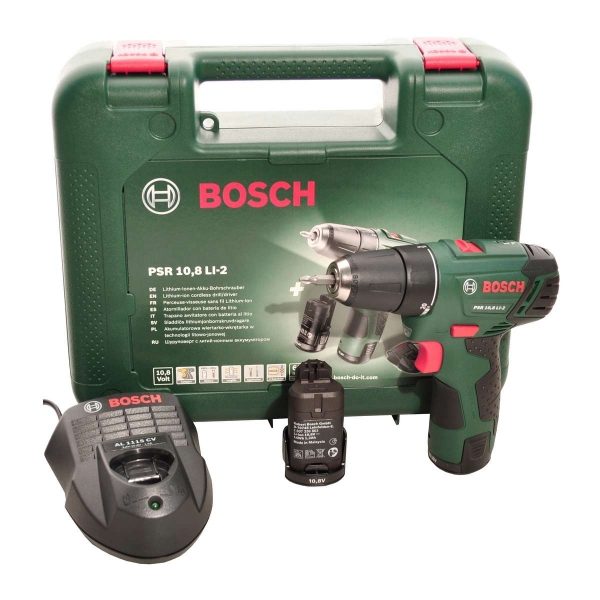 Bosch PSR 10.8 Li-2 Tek Akülü Vidalama Makinesi 10.8V 2Ah