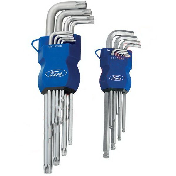 Ford FHT-H-0015 Topbaş ve Torx Allen Anahtar Takımı 17 Parça