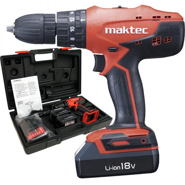 Maktec MT081E Darbeli Çift Akülü Vidalama Li-ion 18V