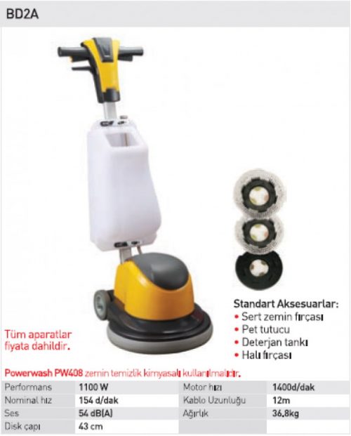 Power Wash BD2A / 1100W Cilalama ve Yıkama Makinası