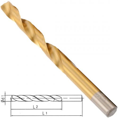 Rico 008-RT4460 Titanyum Kaplı Matkap Uç Metal 6mm