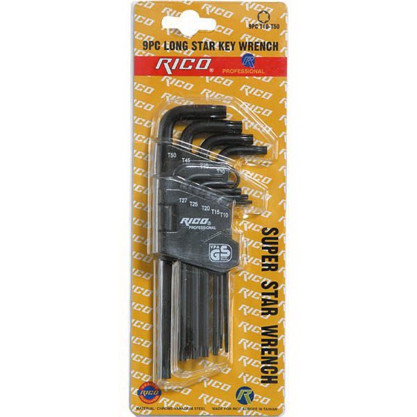 Rico 013-RC0207 / 9 Parça Allen Anahtar Takımı Torx Uzun