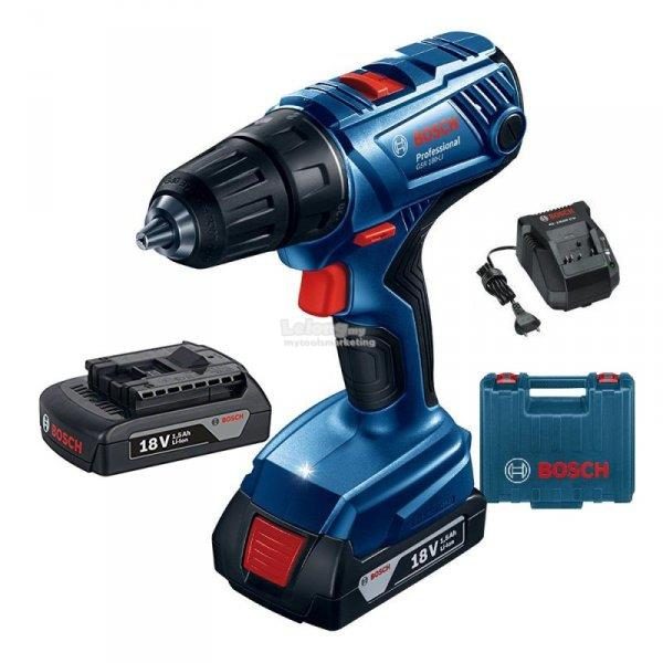 Bosch GSB 180-Li Vidalama Makinası Çift Akülü Darbeli Li-ion 18V 1.5Ah