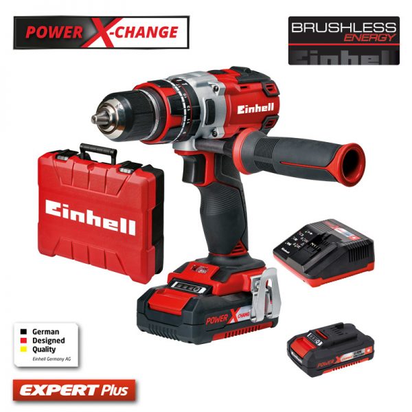 Einhell TE-CD 18 Li-i BL Çift Akülü Darbeli Vidalama Kömürsüz 18V 2.0Ah