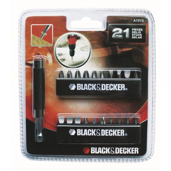 Black&Decker A7074 21 Parça Vidalama Uç Seti
