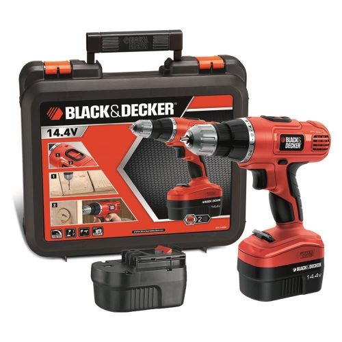 Black&Decker EPC146BK 14.4Volt/1.0Ah Ni-Cad Çift Akülü 2 Vitesli Darbeli Matkap