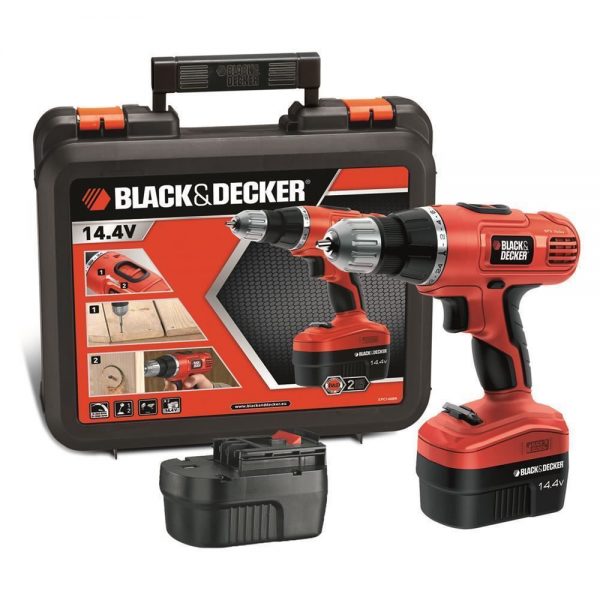 Black&Decker EPC146BK 14.4Volt/1.0Ah Ni-Cad Çift Akülü 2 Vitesli Darbeli Matkap