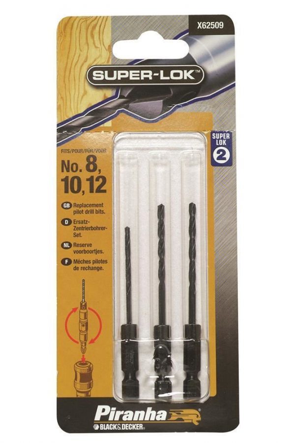 Black&Decker X62509 3 Parça Kılavuz Matkap ucu