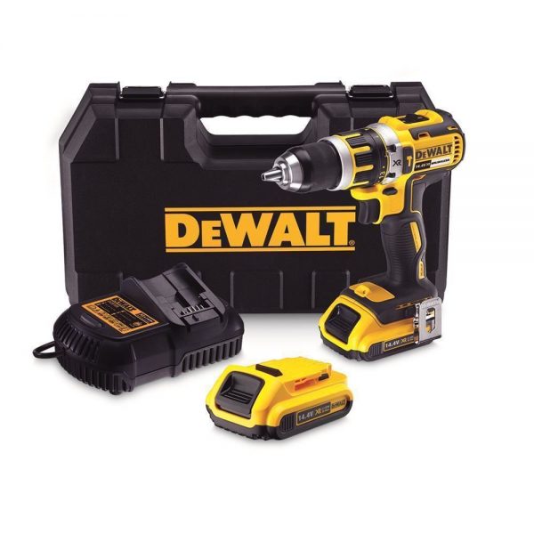 Dewalt DCD737D2 14.4Volt/2.0Ah Li-ion Çift Akülü Kömürsüz Profesyonel Darbeli Matkap