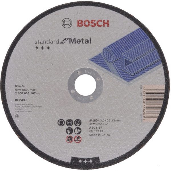 Bosch Metal Kesme Diski 180x3x22.23mm