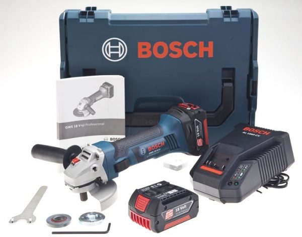 Bosch GWS 18-125 V-Li Çift Akülü Taşlama Li-ion 18V 4Ah