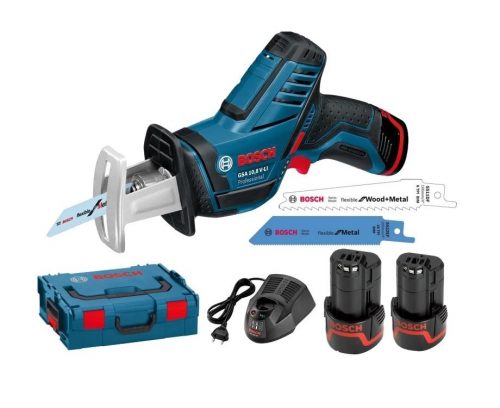 Bosch GSA 10.8 V-Li Çift Akülü Panter Testere 10.8V 2.0Ah L-Boxx