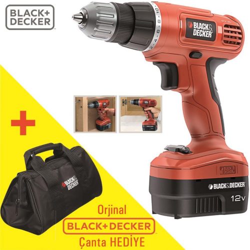 Black&Decker EPC12CA 12Volt/1.0Ah Ni-Cad Akülü Matkap