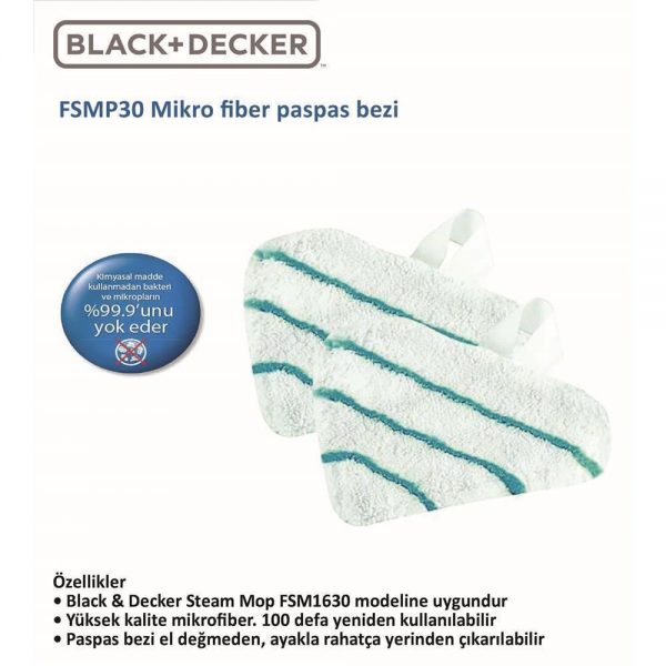 Black&Decker FSMP30 Mikro Fiber Paspas Bezi