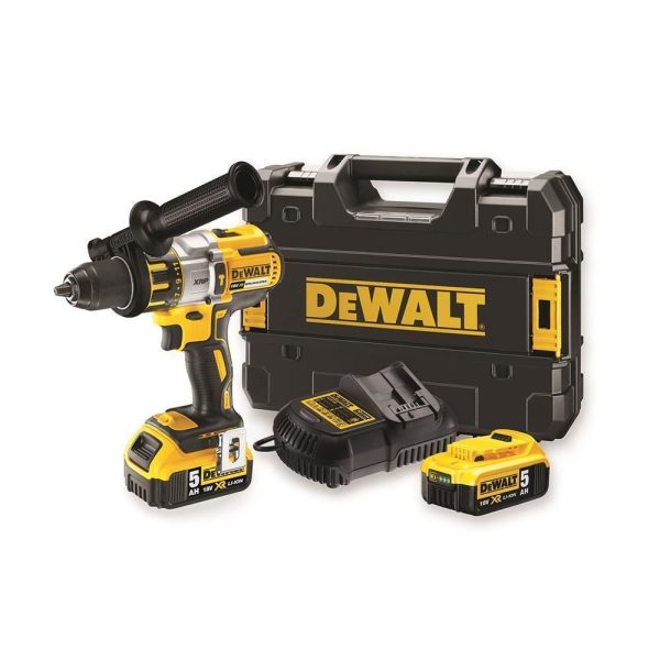 Dewalt DCD995P2 18Volt/5.0Ah Li-ion Çift Akülü Kömürsüz Profesyonel Darbeli Matkap