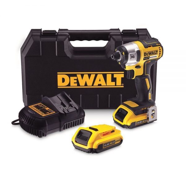 Dewalt DCF836D2 14.4Volt/2.0Ah Li-ion Çift Akülü Kömürsüz Profesyonel Darbeli Tornavida