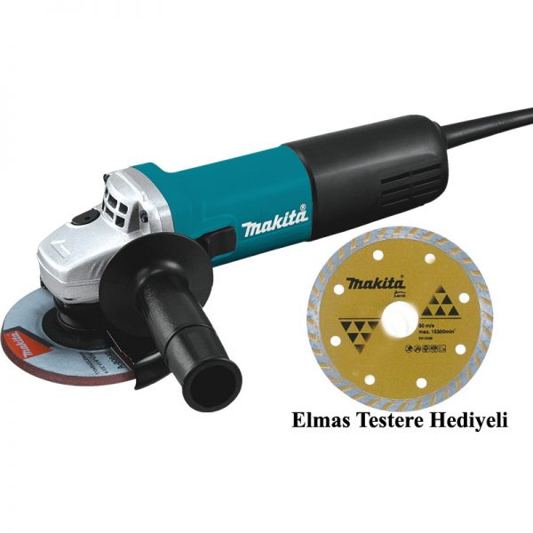 Makita 9557HNRGX Avuç Taşlama Makinası 840W 115mm Elmas Testereli