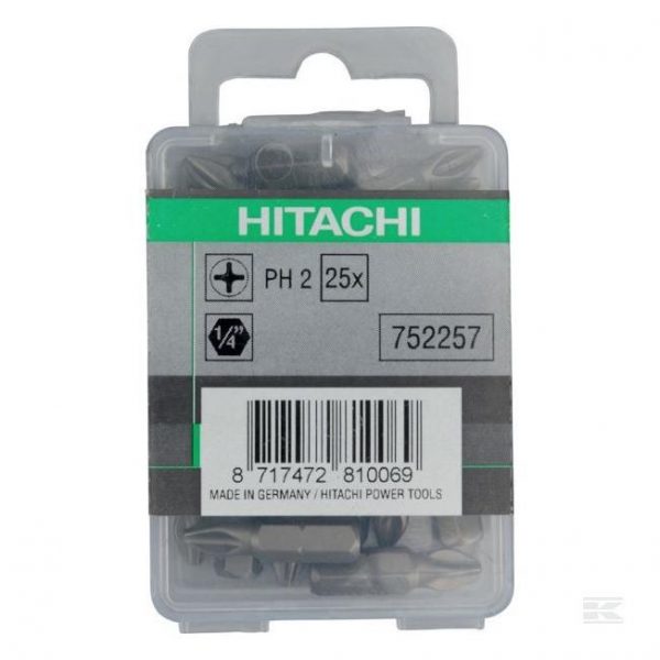 Hitachi 752257 25 Adet Ph2 Vidalama Uç Seti