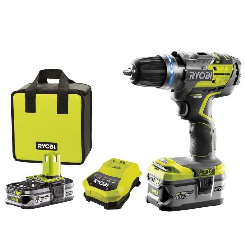 Ryobi R18PDBLLL99S 18Volt/1.5Ah /4.0Ah Li-ion Çift Akülü Kömürsüz 2 Vitesli Darbeli Matkap