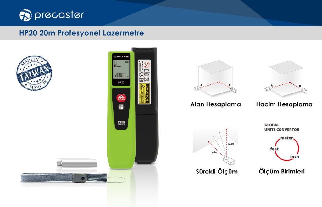Precaster HP20 20m Profesyonel Lazermetre