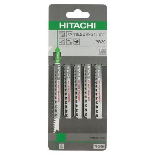 Hitachi 750029 5 Parça T Tipi Ahşap Profesyonel Dekupaj Bıçak Seti
