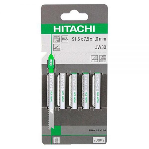 Hitachi 750042 5 Parça T Tipi Ahşap Profesyonel Dekupaj Bıçak Seti