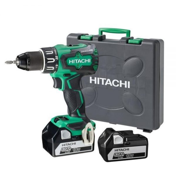 Hitachi DV18DBSL 18Volt/5.0Ah Li-ion Çift Akülü Kömürsüz Profesyonel Darbeli Matkap